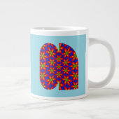 Grande Tasse Motif Floral Rouge mou (Droite)
