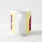 Grande Tasse Motif Floral Rouge mou (Dos)