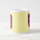 Grande Tasse Motif Floral Rouge mou (Devant)