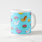 Grande Tasse Motif flottant de la piscine d'été (Devant droit)