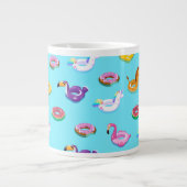 Grande Tasse Motif flottant de la piscine d'été (Devant)