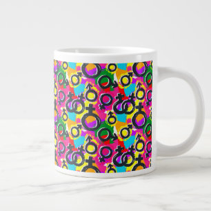 Grande Tasse Motif Gay pride de Neon