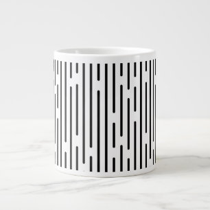 Grande Tasse Motif géométrique à ligne noire