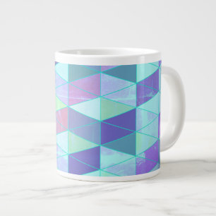 Grande Tasse Motif géométrique Cubes en Triangles