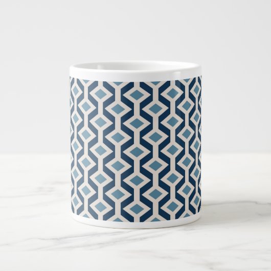 Grande Tasse Motif géométrique inspiré par l'ère atomique (Devant)