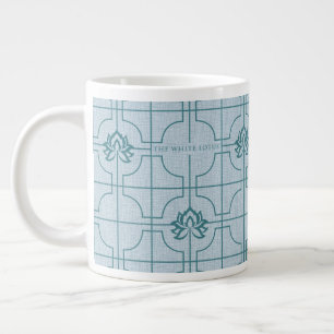 Grande Tasse Motif géométrique Lotus Grid - Le Lotus Blanc