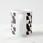 Grande Tasse Motif géométrique triangulaire à main (Dos)