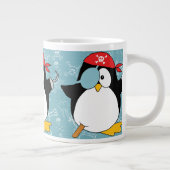 Grande Tasse Motif graphique de pingouin de pirate (Droite)