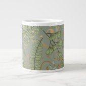Grande Tasse Motif Green et Gold Fern (Devant)