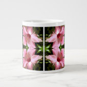 Grande Tasse Motif Hibiscus Rose (Devant)