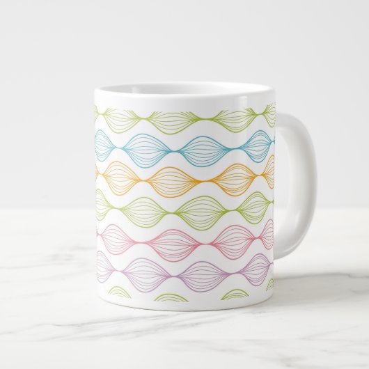 Grande Tasse motif horizontal coloré (Devant droit)