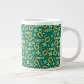 Grande Tasse motif irlandais LUCKY vert (Droite)