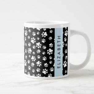 Grande Tasse Motif mâle, Patrouilles de chien, Noir et Blanc, V