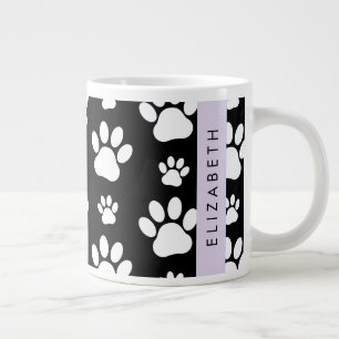 Grande Tasse Motif mâle, Patrouilles de chien, Noir et Blanc, V