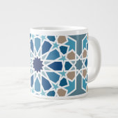 Grande Tasse Motif marocain en carreaux (Devant droit)