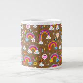 Grande Tasse motif mignon d'arcs-en-ciel (Devant)