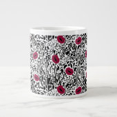 Grande Tasse Motif moderne Lipstick Lips B&W (Devant)