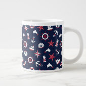 Grande Tasse Motif nautique de mer (Droite)