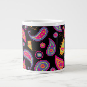 Grande Tasse Motif Paisley Coloré