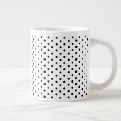 Grande Tasse Motif Pois noir rétro (Droite)