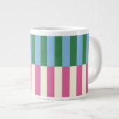 Grande Tasse Motif rayé vertical coloré (Devant droit)
