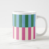 Grande Tasse Motif rayé vertical coloré (Droite)