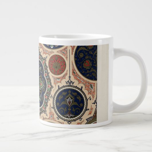 Grande Tasse Motif rétro arabe complexe (Droite)