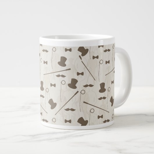 Grande Tasse motif rétro pour homme 2 (Devant droit)