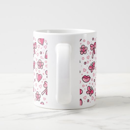 Grande Tasse motif romantique (Dos)