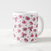 Grande Tasse motif romantique (Devant droit)