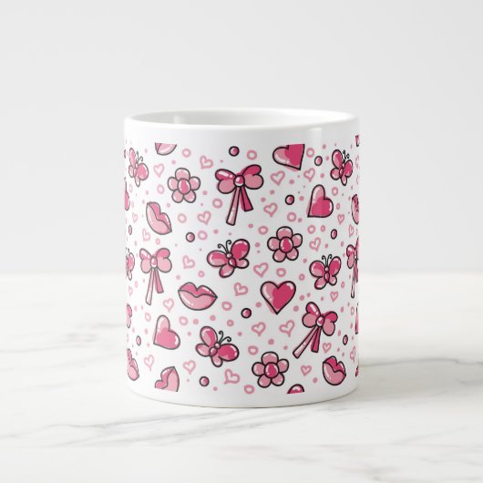 Grande Tasse motif romantique (Devant)