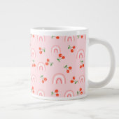Grande Tasse Motif rose arc-en-ciel cerise (Droite)