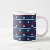 Grande Tasse Motif Rouge Blanc Et Bleu (Droite)