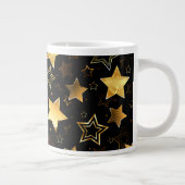 Grande Tasse Motif sans couture avec étoiles d'or (Droite)