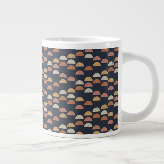 Grande Tasse Motif semi-circulaire géométrique (Droite)