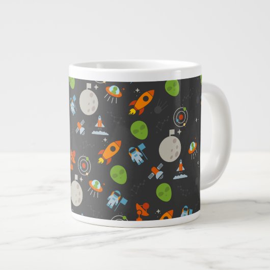 Grande Tasse Motif spatial (Devant droit)