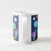 Grande Tasse Motif spatial, Planètes, Étoiles, Cosmos, Galaxie (Dos)
