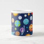 Grande Tasse Motif spatial, Planètes, Étoiles, Cosmos, Galaxie (Devant)