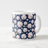 Grande Tasse Motif sportif de baseball (Devant droit)