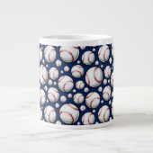 Grande Tasse Motif sportif de baseball (Devant)