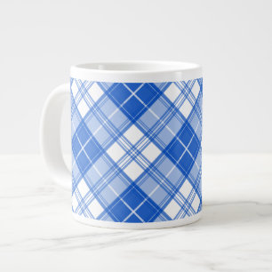 Grande Tasse Motif Tartan Brun Blanc yxm0uat9