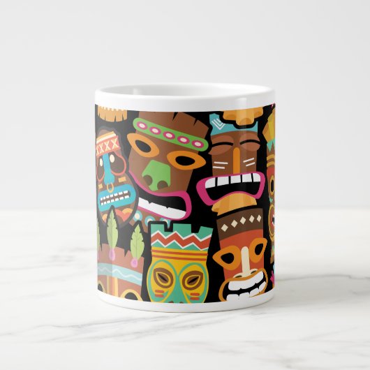 Grande Tasse Motif Tiki (Devant)