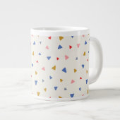 Grande Tasse Motif triangle à main (Devant droit)