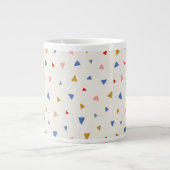 Grande Tasse Motif triangle à main (Devant)