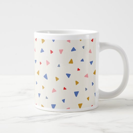 Grande Tasse Motif triangle à main (Droite)