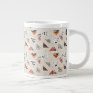 Grande Tasse Motif triangle géométrique
