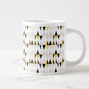 Grande Tasse Motif triangle géométrique fractionné