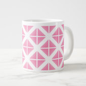 Grande Tasse Motif triangle rose tendance (Devant droit)