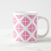Grande Tasse Motif triangle rose tendance (Droite)