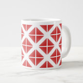 Grande Tasse Motif triangle rouge tendance (Devant droit)